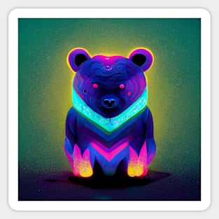 Psychedelic Bear Sticker